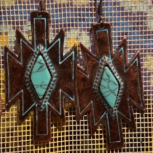 Lot of free people western earrings